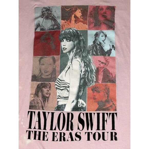 Taylor Swift Eras Tour 2023 Pink Tie Dye Shirt Heavy Cotton Gildan Sz XL - Picture 2 of 9
